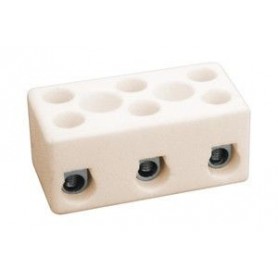 ▷ Regleta Cerámica De 3 Polos. 2.5 Mm2 - Pack 25 uds