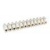 ▷ Regleta 12 Contactos 41A./57A Sección 10Mm.Blanca - Pack 10 uds