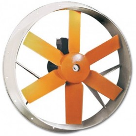 Ventilador helicoidal hélice aluminio antideflagrante SODECA HDF-90-4T dirección aire motor-hélice Ø900mm