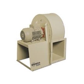 Ventilador centrífugo simple aspiración motor directo rodete chapa galvanizada 400º/2h SODECA TCMP-1640-4T-10CV