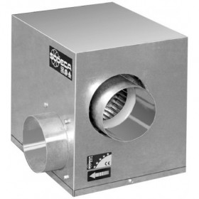 Caja ventilación centrífuga simple aspiración motor directo rodete chapa aluminio antichispas SODECA CJMP-616-4M/AL