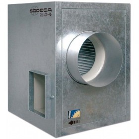 Caja ventilación centrífuga simple aspiración motor directo rodete chapa galvanizada 400º 2h SODECA CJMP-1231-4T-5.5CV