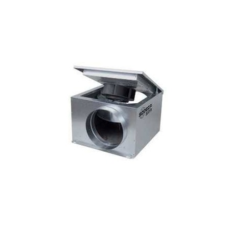 Caja ventilación centrífuga recubierta material aislante fonoabsorbente 40mm SODECA SVE/PLUS-125/H Ø125mm