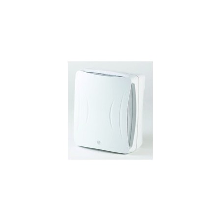 Extractor baño frontal blanco centrífugo S&P EBB-100N T temporizador Ø100mm