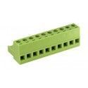 ▷ Conector Hembra Con I. 10 Contactos - Pack 5 uds