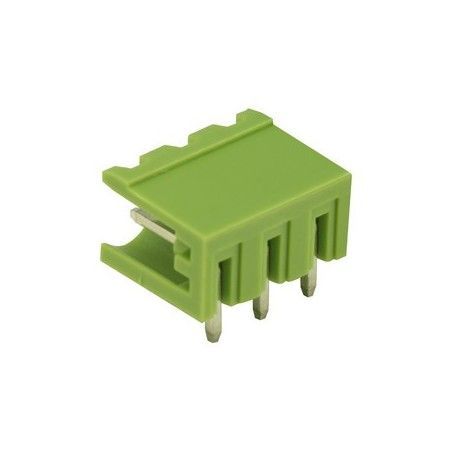 ▷ Conector Macho Con I. 90º, 3 Contactos - Pack 5 uds