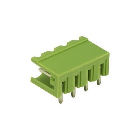 ▷ Conector Macho Con I. 90º, 4 Contactos - Pack 50 uds