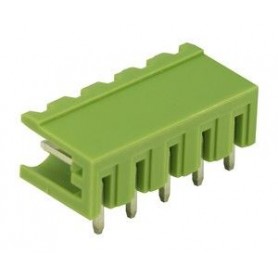 ▷ Conector Macho Con I. 90º, 5 Contactos - Pack 25 uds