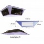 Difusor 4 rejillas más adaptador AGP-2 550x550mm para QA-160/230/255-D COOL BREEZE