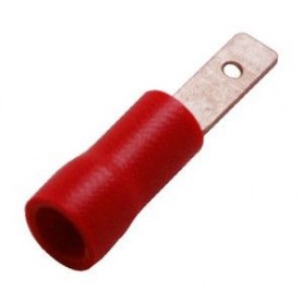 ▷ Faston Macho Aislado 2.8Mm. Rojo - Pack 100 uds