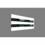 Difusor lineal sectorizado MADEL LSD-AR +PLSD 1x1600mm lacado blanco con plenum