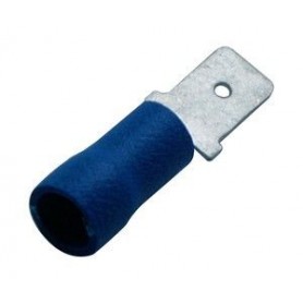 ▷ Faston Macho Aislado 4.8Mm. Azul - Pack 100 uds