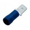 ▷ Faston Macho Aislado 4.8Mm. Azul - Pack 100 uds