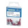 ▷ Caja 10 Faston Hembra Aislado 2.8 Rojo - Pack 5 uds