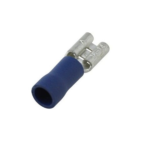 ▷ Faston Hembra Aislado 4.8Mm. Azul - Pack 100 uds