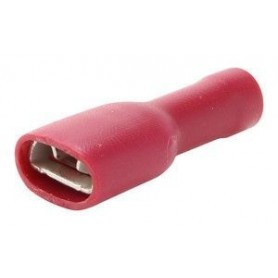 ▷ Terminal Hembra Aislada Con Vinilo. 6.3Mm. - Pack 100 uds