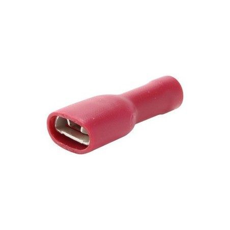▷ Terminal Hembra Aislada Con Vinilo. 6.3Mm. - Pack 100 uds