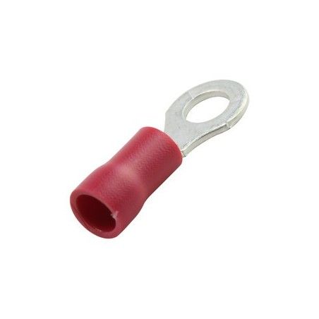 ▷ Terminal Redondo 3.7 Mm. Rojo. - Pack 100 uds