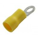 ▷ Terminal Redondo 4.3 Mm. Amarillo. - Pack 100 uds
