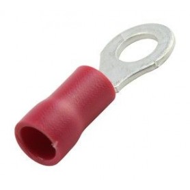 ▷ Terminal Redondo 4.3 Mm. Rojo. - Pack 100 uds