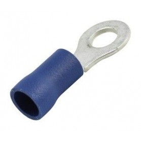 ▷ Terminal Redondo 4.3 Mm. Azul. - Pack 100 uds