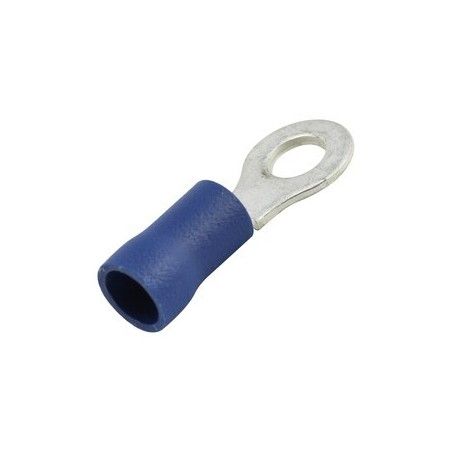 ▷ Terminal Redondo 4.3 Mm. Azul. - Pack 100 uds