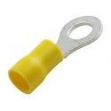 ▷ Terminal Redondo 6.4 Mm. Amarillo. - Pack 100 uds