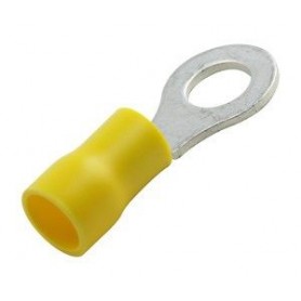 ▷ Terminal Redondo 6.4 Mm. Amarillo. - Pack 100 uds