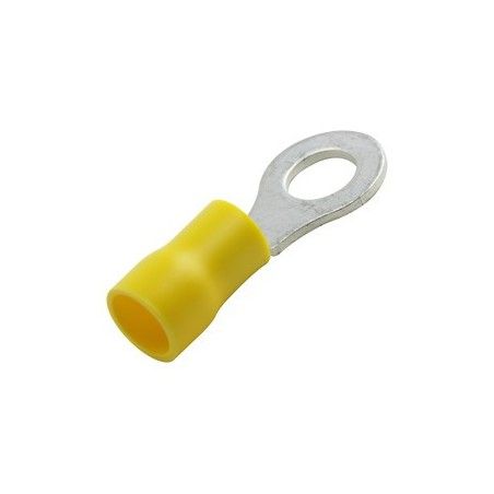▷ Terminal Redondo 6.4 Mm. Amarillo. - Pack 100 uds