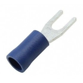 ▷ Terminal Horquilla 3.7 Mm. Azul. - Pack 100 uds