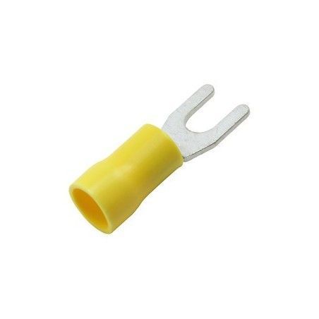 ▷ Terminal Horquilla 4.3 Mm. Amarillo. - Pack 100 uds