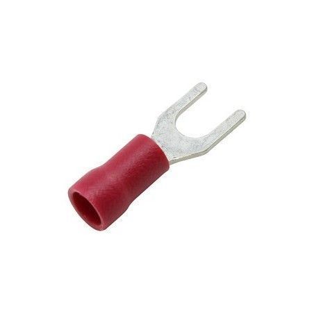 ▷ Terminal Horquilla 4.3 Mm. Rojo. - Pack 100 uds