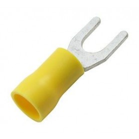 ▷ Terminal Horquilla 5.3 Mm. Amarillo. - Pack 100 uds