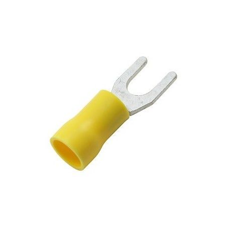 ▷ Terminal Horquilla 5.3 Mm. Amarillo. - Pack 100 uds