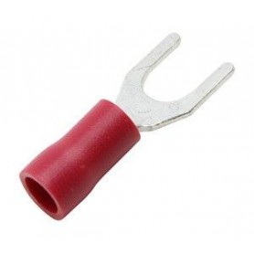 ▷ Terminal Horquilla 5.3 Mm. Rojo. - Pack 100 uds