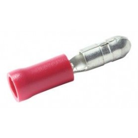 ▷ Terminal Macho Cilíndrico Aislado Con Vinilo 10.927/1 - Pack 100 uds