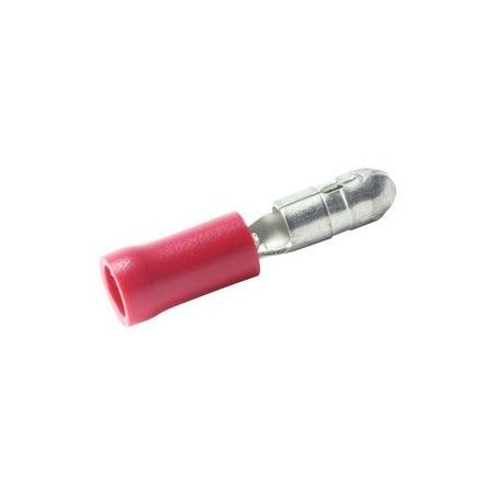▷ Terminal Macho Cilíndrico Aislado Con Vinilo 10.927/1 - Pack 100 uds