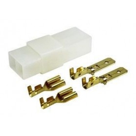 ▷ Caja Conx. 2Vías+2 Faston Hembra B+2 Faston Macho | Ferreidea