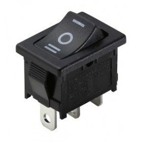▷ Interruptor Unipolar 10A/250V.Faston,On-Off-On - Pack 25 uds