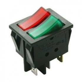 ▷ Interruptor 1T/ Luminoso Roja 1T/ Luminoso Verde Con N - Pack 50 uds