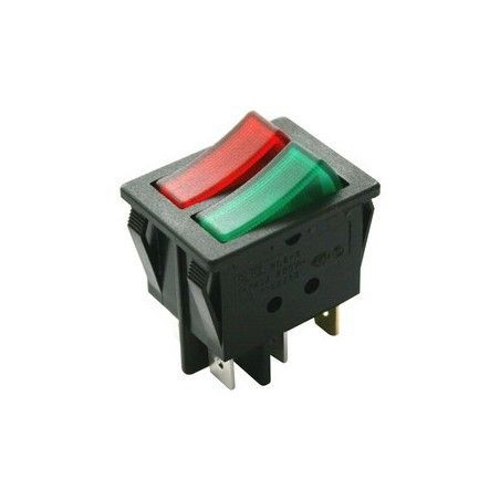 ▷ Interruptor 1T/ Luminoso Roja 1T/ Luminoso Verde Con N - Pack 50 uds