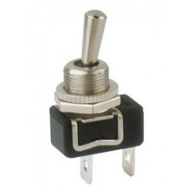 ▷ Interruptor Unipolar On-Off+ Palanca Metál.Terminales 6.35 - Pack 10 uds