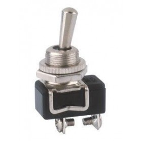 ▷ Interruptor Unipolar On-Off+ Palanca Metál.Conexión Tor - Pack 10 uds