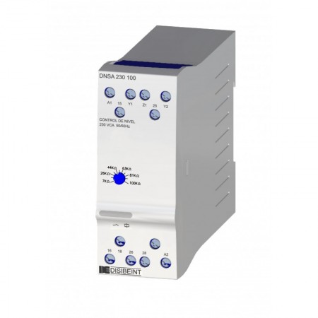 Relé sensor de nivel conductivo DNSA 230V máximo y o mínimo para vaciado depósitos