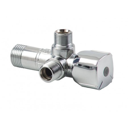 Válvula escuadra doble ARCO A-80 twin 1/2"x 3/8"x 3/8"