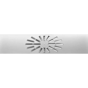 Difusor rotacional rectangular de aletas en disposición radial MADEL AXO-R 600x300mm lacado blanco