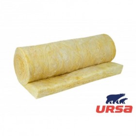 M2 rollo manta lana mineral URSA GLASWOOL M4121 no revestida 13x1.2m espesor 60mm