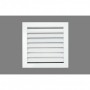 Reja retorno con filtro y portafiltros de aletas fijas a 45º MADEL EMT-FY 350x200mm anodizado plata mate y fijacion clip