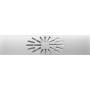 Difusor rotacional rectangular de aletas en disposición radial MADEL AXO-R 1200x300mm lacado blanco