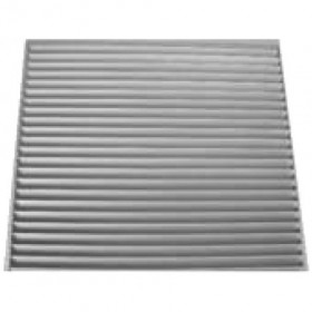 Reja retorno aleta fija 45 para sustituir una placa de falso techo MADEL DMT-MOD 1195x295mm anodizada plata mate